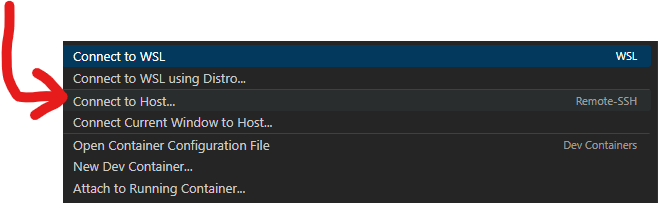 Connect to Host